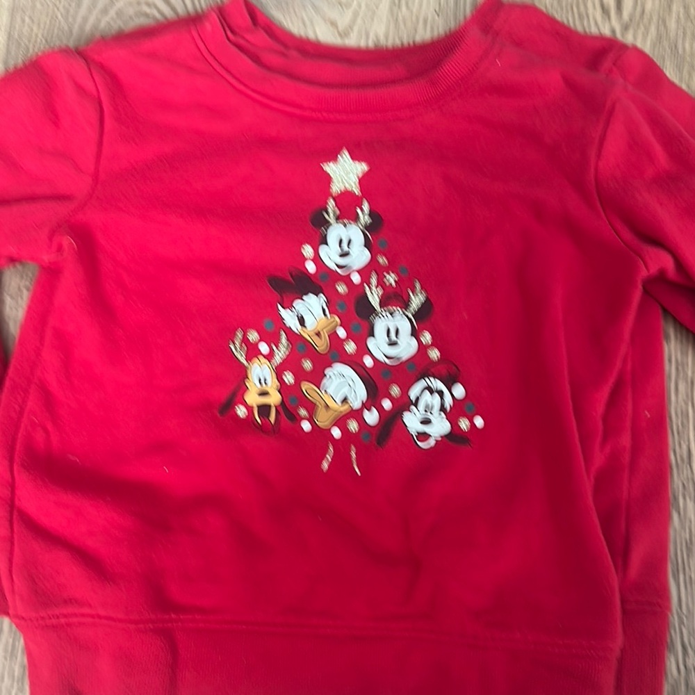 Red Disney Christmas Sweatshirt